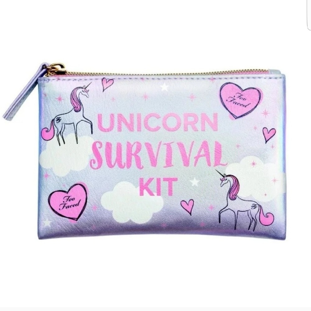 NWT Too Faced Exclusive Unicorn Survival Kit BAG